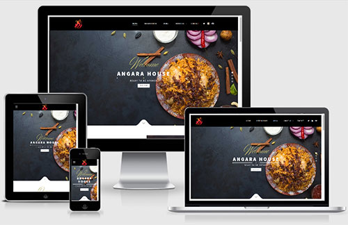 طراحی سایت شرکتی angarahouse